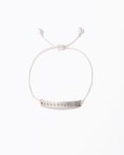 Charming Charlie Thankful Slip & Pull Id Bracelet