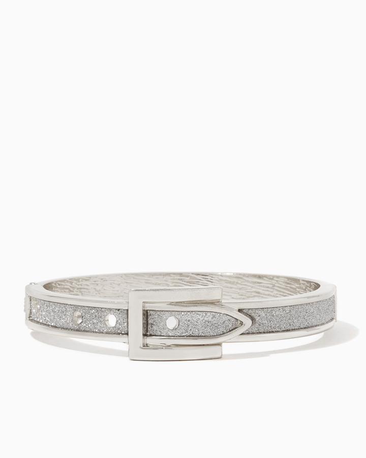 Charming Charlie Shimmery Belt Buckle Bracelet