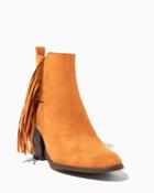 Charming Charlie Danay Fringe Ankle Booties