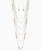 Charming Charlie Desert Coins Chain Necklace Set