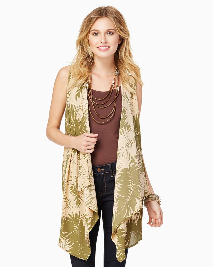 Charming Charlie Haley Sleeveless Cardigan