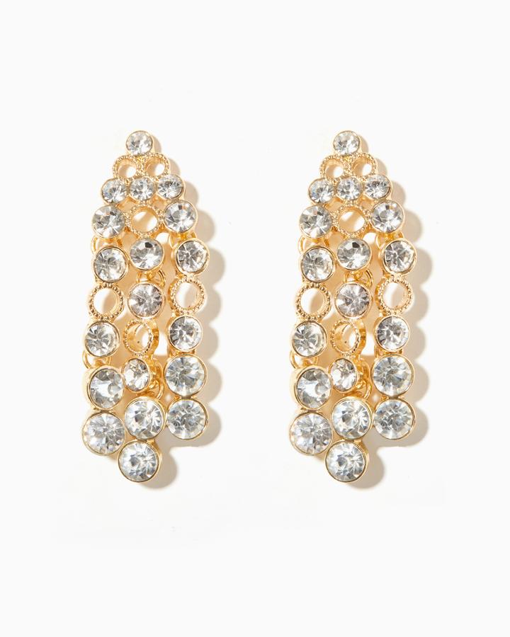 Charming Charlie Glowing Stones Chandelier Earrings