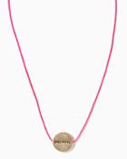 Charming Charlie Breathe Cord Pendant Necklace