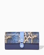 Charming Charlie Avani Faux Snakeskin Wallet