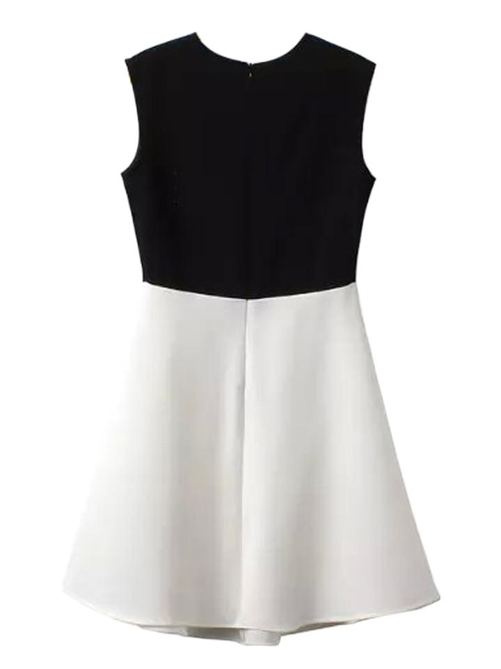 Choies Color Block Sleeveless High Waist Dress