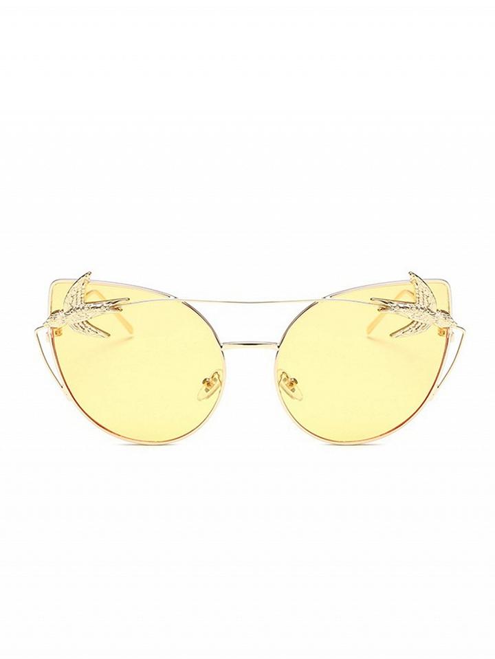 Choies Light Yellow Cat Eye Sunglasses