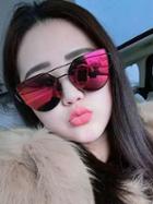 Choies Red Lens Double Brow Bar Oversized Mirrored Sunglasses