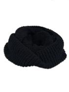 Choies Black Knit Funnel Snood