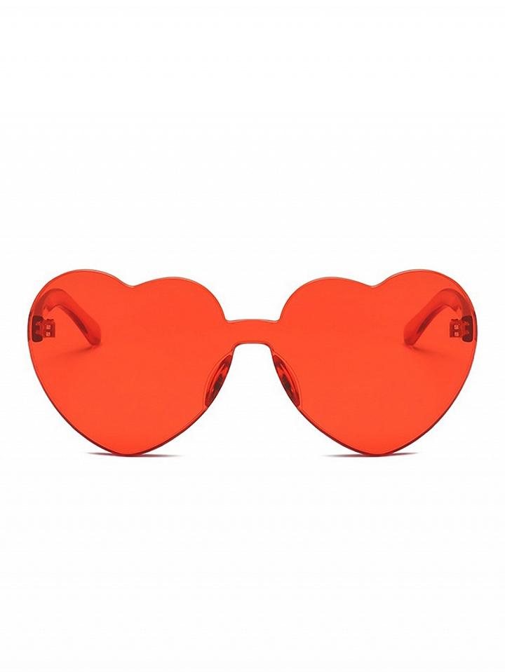 Choies Red Heart Frame Sunglasses