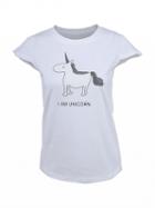 Choies White Unicorn Print Short Sleeve T-shirt