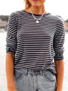 Choies Monochrome Stripe Long Sleeve T-shirt