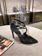 Choies Black Transparent Panel Chic Women Pointed High Heeled Pumps