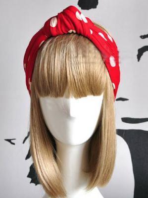 Choies Choies Hand Made Red Polka Dot Turban Headband