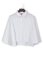 Choies White Cape Layer Back Shirt