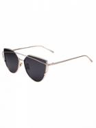 Choies Golden Double High Bar Detail Tinted Cat Eye Sunglasses