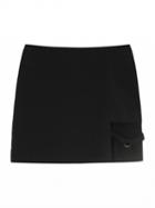 Choies Black High Waist Cut Out Circle Detail Pencil Mini Skirt