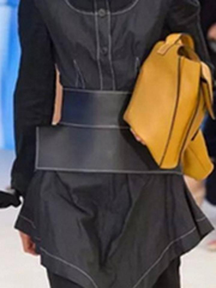 Choies Black Pu Tie Detail Corset Waist Belt