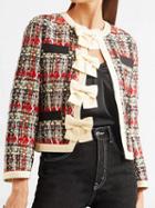 Choies Multicolor Plaid Long Sleeve Chic Women Coat And High Waist Skirt