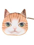 Choies Tan Little Nose Smile American Shorthair Cat Coin Purse