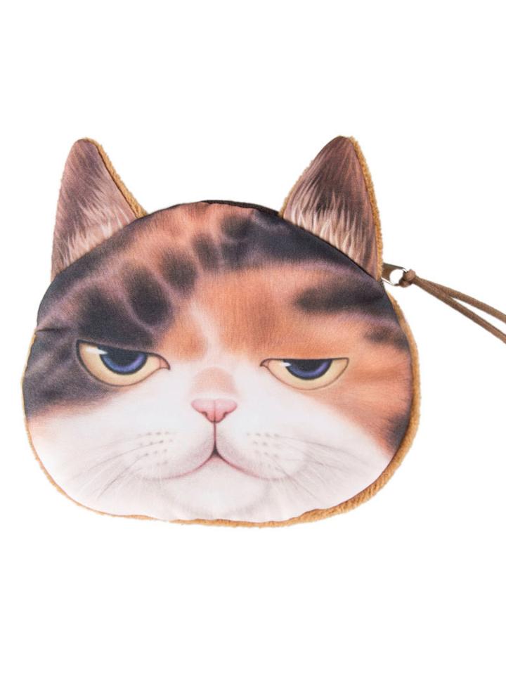 Choies Chocolate Sleepy Panel Garfield Cat Coin Purse