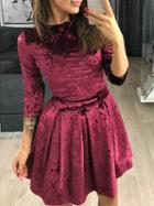 Choies Burgundy Velvet Mini Dress