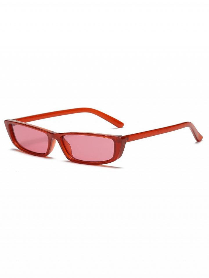 Choies Red Rectangle Sunglasses