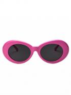 Choies Pink Round Frame Sunglasses