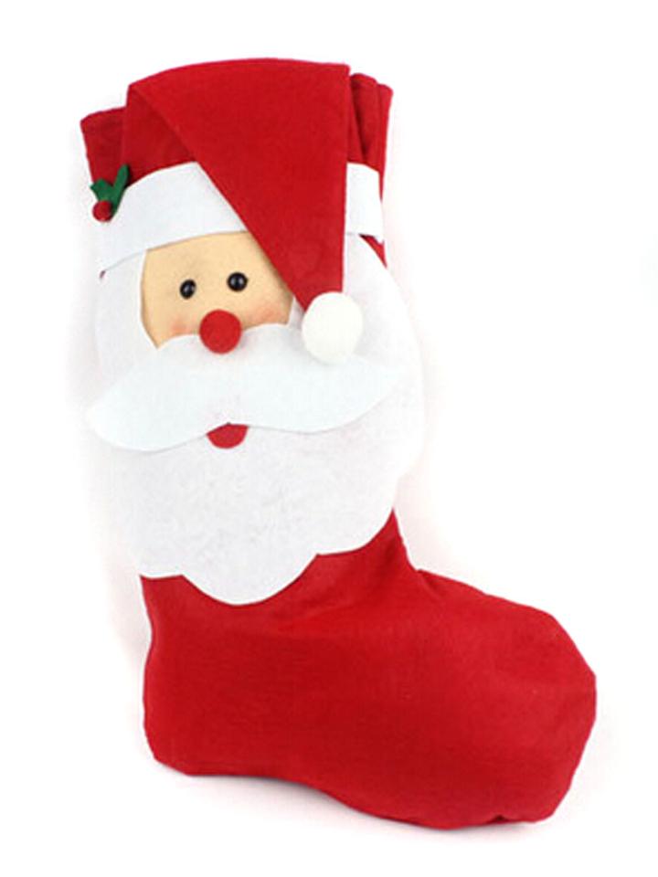 Choies Red Wearing Hat Santa Clause Christmas Stocking