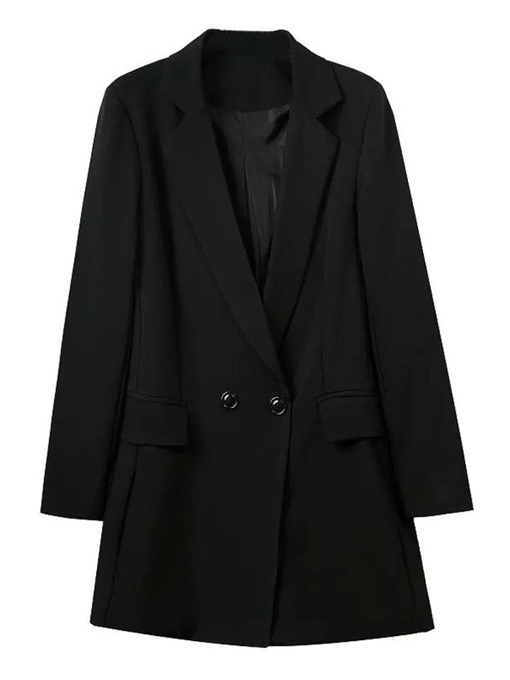 Choies Black V-neck Button Long Sleeve Slim Romper Playsuit