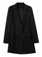 Choies Black V-neck Button Long Sleeve Slim Romper Playsuit