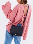 Choies Pink Open Back D-ring Tie Detail Knit Sweater