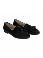 Choies Black Tassel Front Velvet Loafer