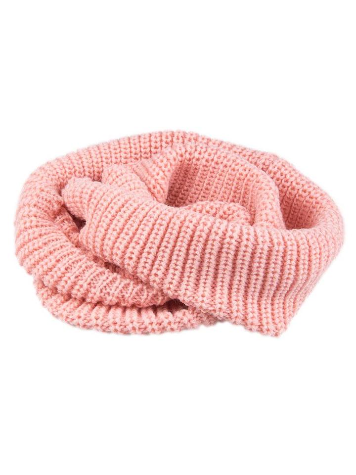 Choies Pink Knit Funnel Snood