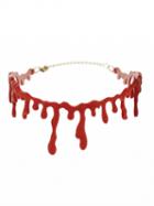 Choies Red Halloween Bloodstain Necklace