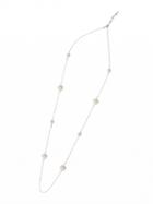 Choies Nude Stone Embellished Chain Necklace