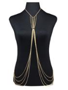 Choies Golden Ring Tassel Body Harness