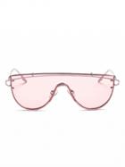 Choies Pink Half Frame Double High Bar Sunglasses