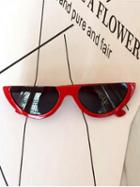 Choies Red Half Frame Punk Sunglasses