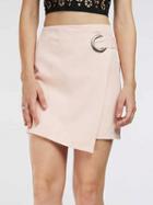 Choies Pink Eyelet Asymmetric Hem Wrap Skirt