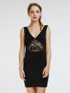 Choies Black V Neck And V Back Lace Insert Tank Bodycon Dress