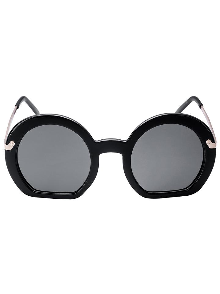 Choies Black Semicircle Frame Sunglasses