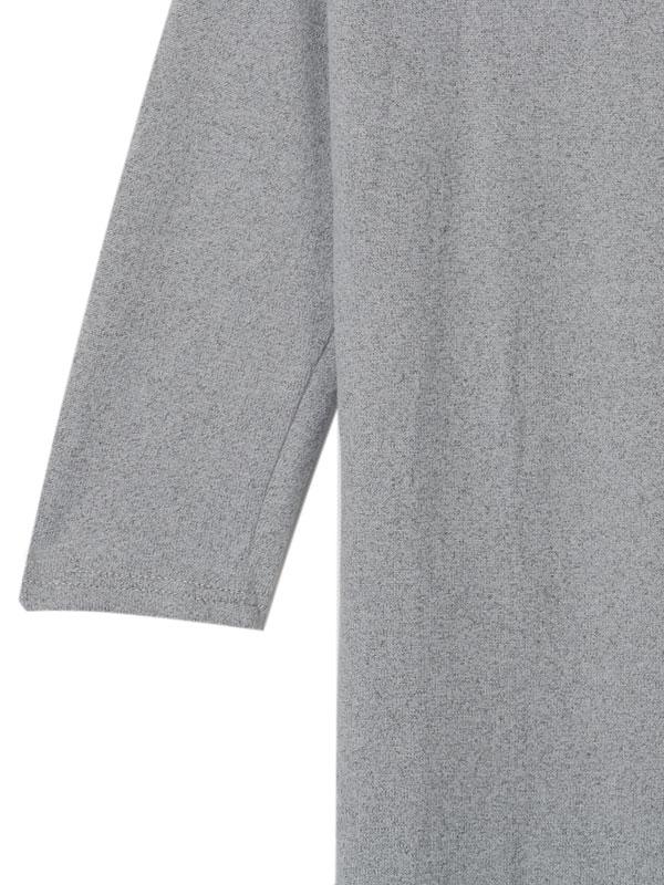 Choies Gray T-shirt With Leaher Shoulders