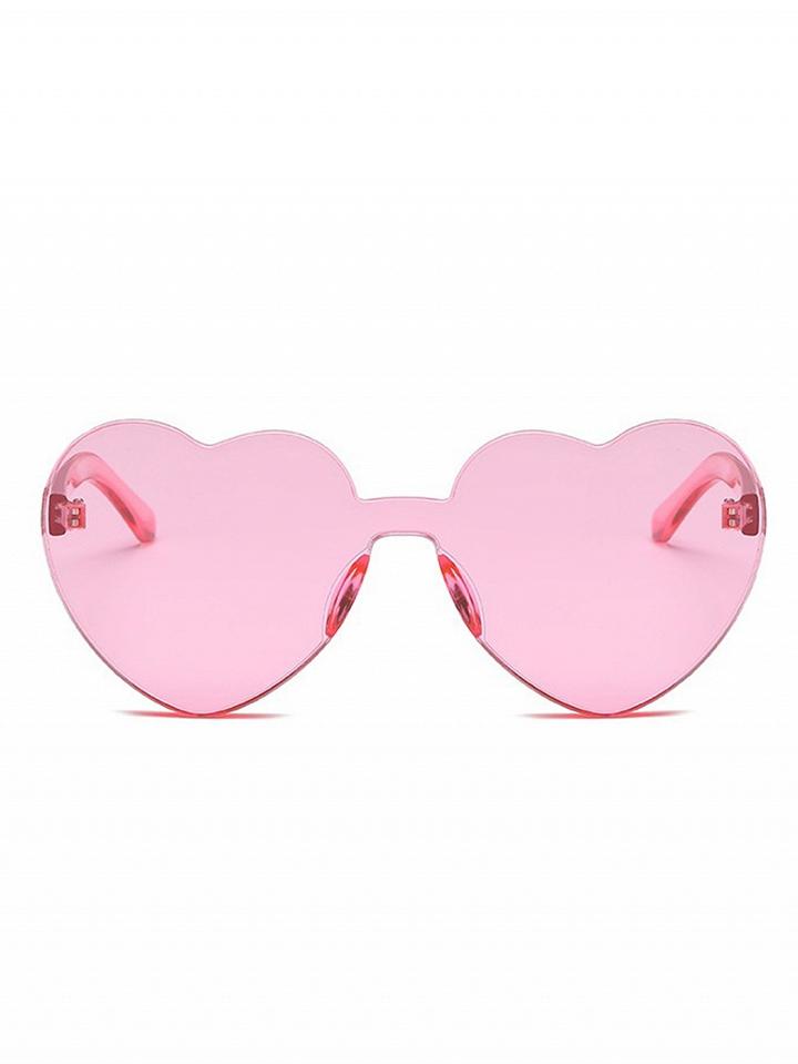 Choies Pink Heart Frame Sunglasses