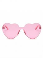 Choies Pink Heart Frame Sunglasses