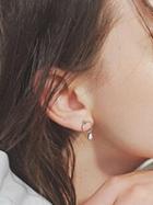 Choies Silver Drip Shape Chic Women Earrings