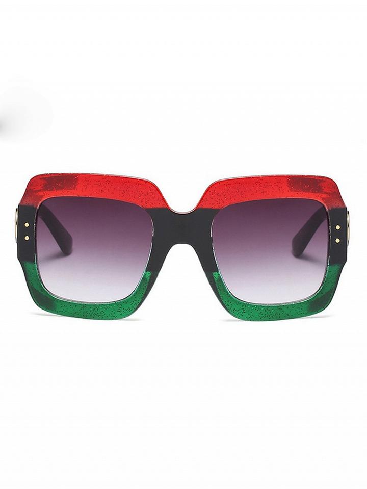 Choies Multicolor Square Frame Sunglasses