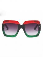 Choies Multicolor Square Frame Sunglasses