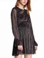Choies Black Star Pattern Long Sleeve Mini Dress