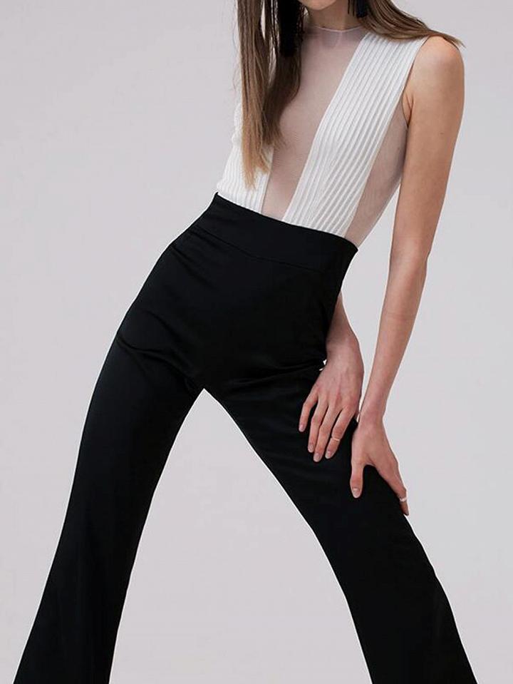 Choies White Sleeveless Chic Women Jumpsuit