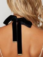 Choies Black Velvet Chocker Tie Necklace